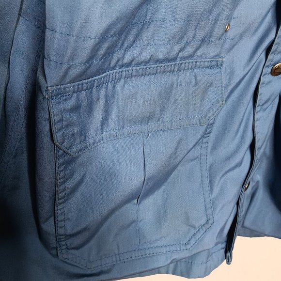 Vtg Woolrich Womens XL Chore Coat Jacket Blue Wool Lined USA Made Workwear READ - Picture 10 of 16